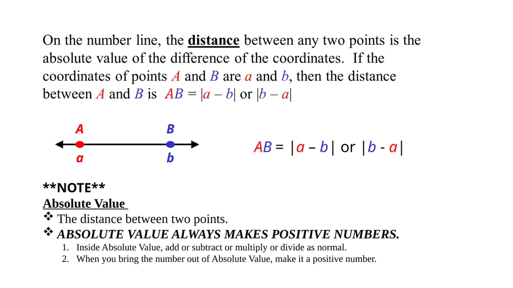 Midpoint Formula, & Distance Formula Warm Up - slide 5 of 23