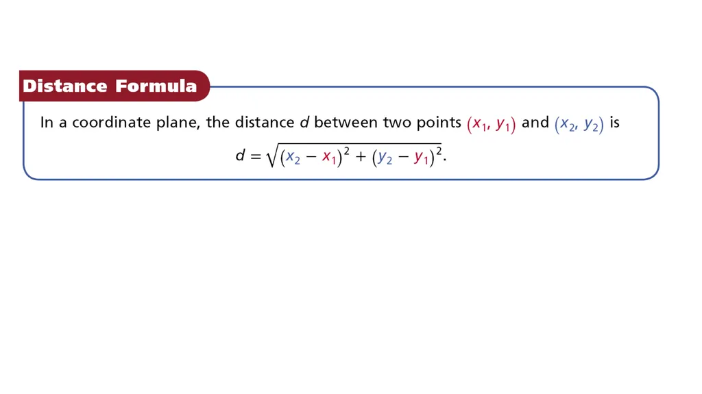 Midpoint Formula, & Distance Formula Warm Up - slide 19 of 23