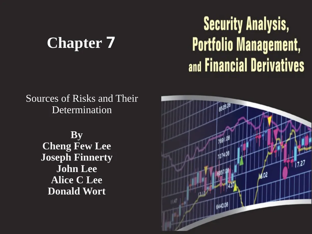 Chapter 7 Sources of Risks and Their Determination - slide 1 of 53