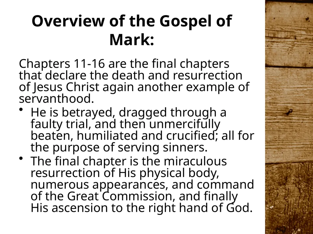 Where is the Gospel of Mark? Find it in the - slide 12 of 12