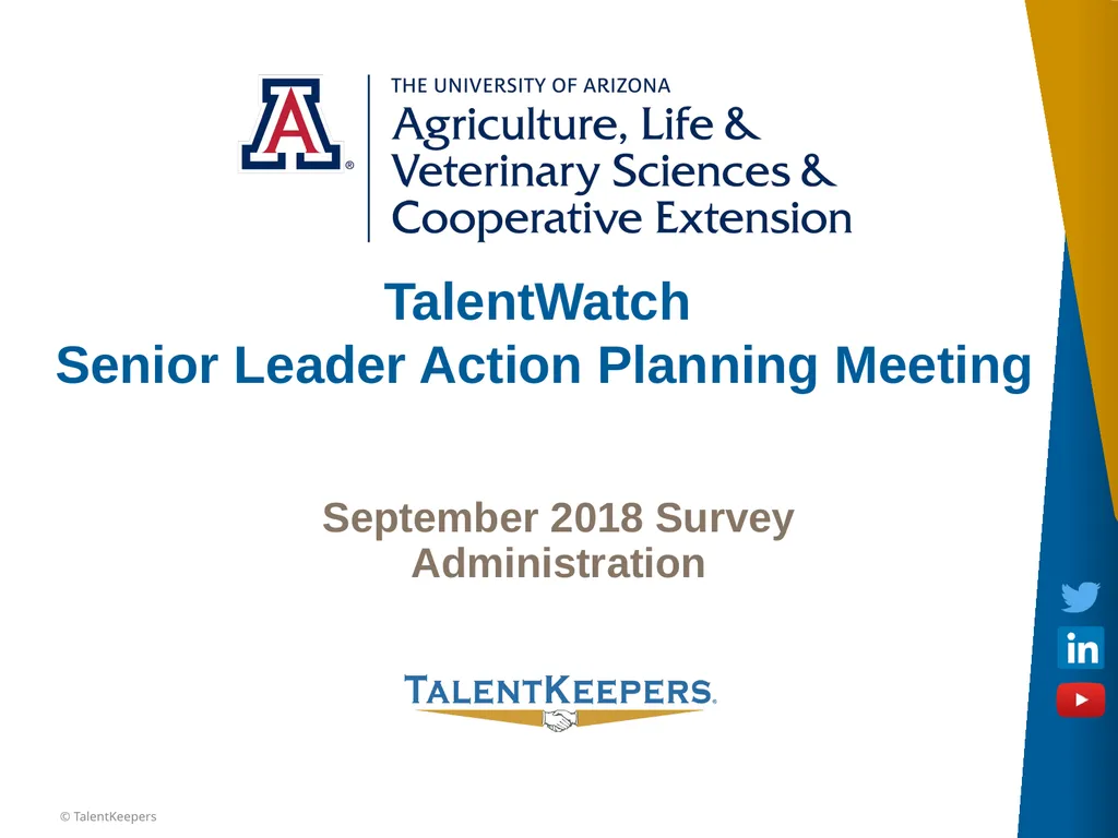September 2018 Survey Administration TalentWatch