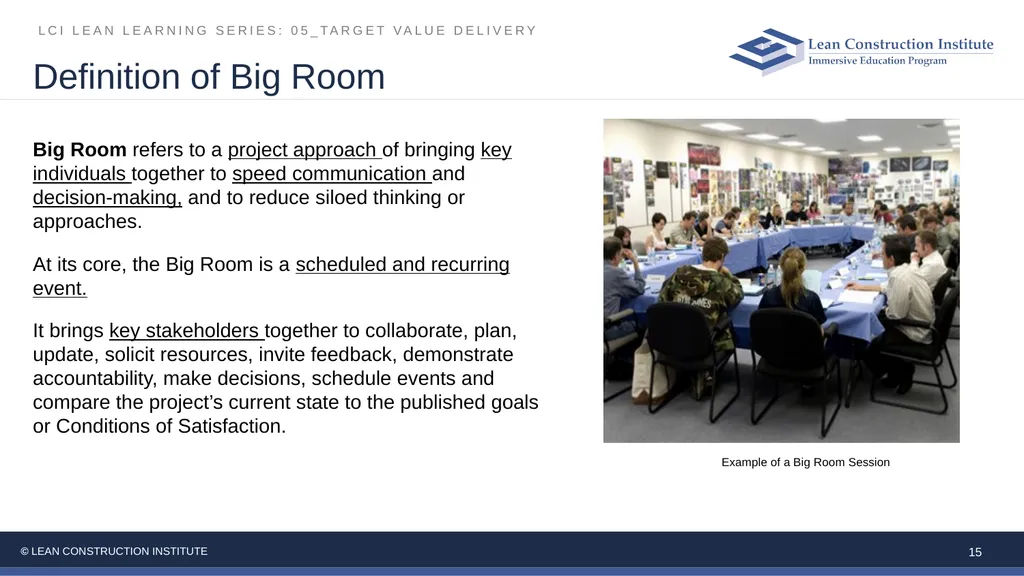 05_Target Value Delivery LCI Lean Learning Series - slide 15 of 27
