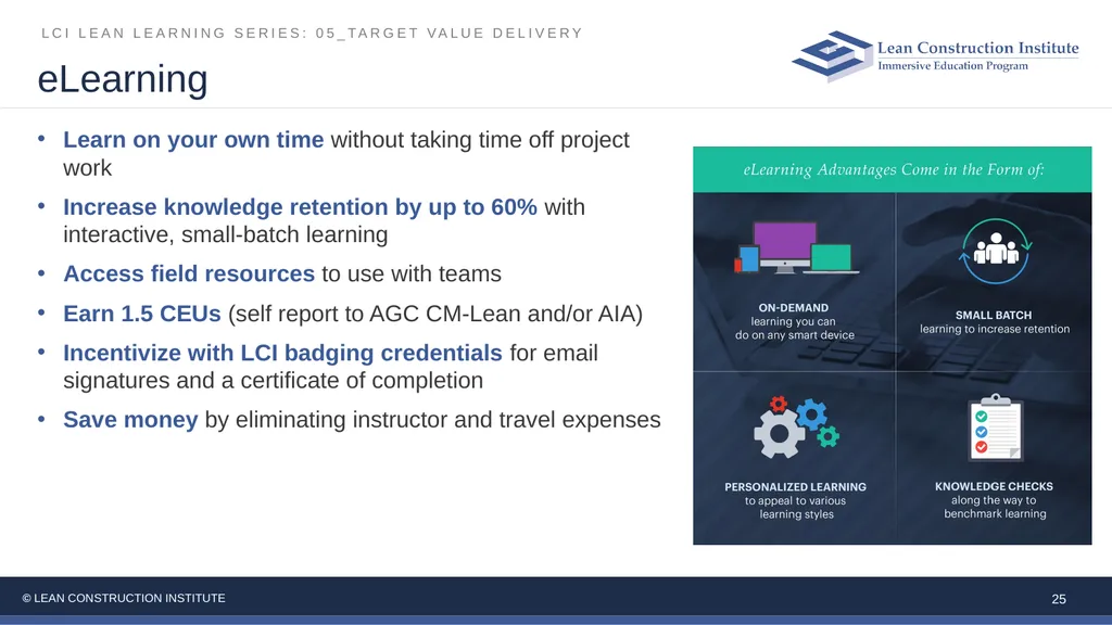 05_Target Value Delivery LCI Lean Learning Series - slide 25 of 27