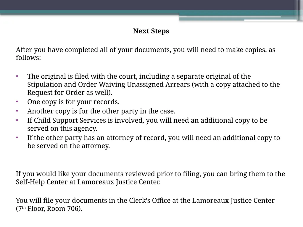 How to Prepare a Stipulation and Order Waiving - slide 71 of 71
