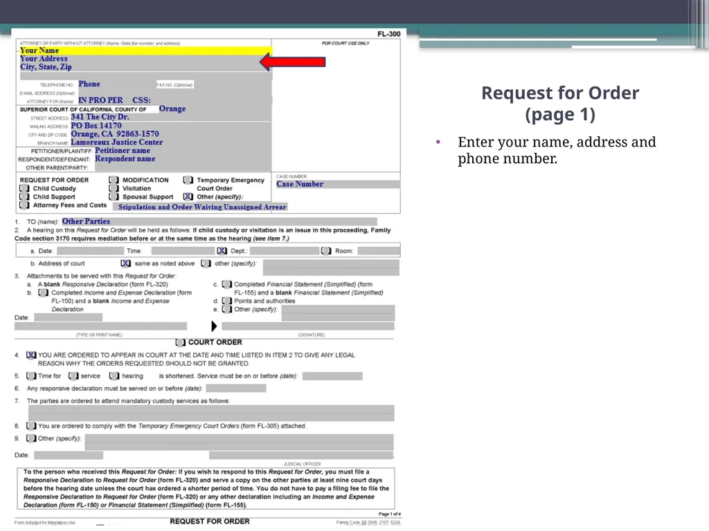 How to Prepare a Stipulation and Order Waiving - slide 21 of 71