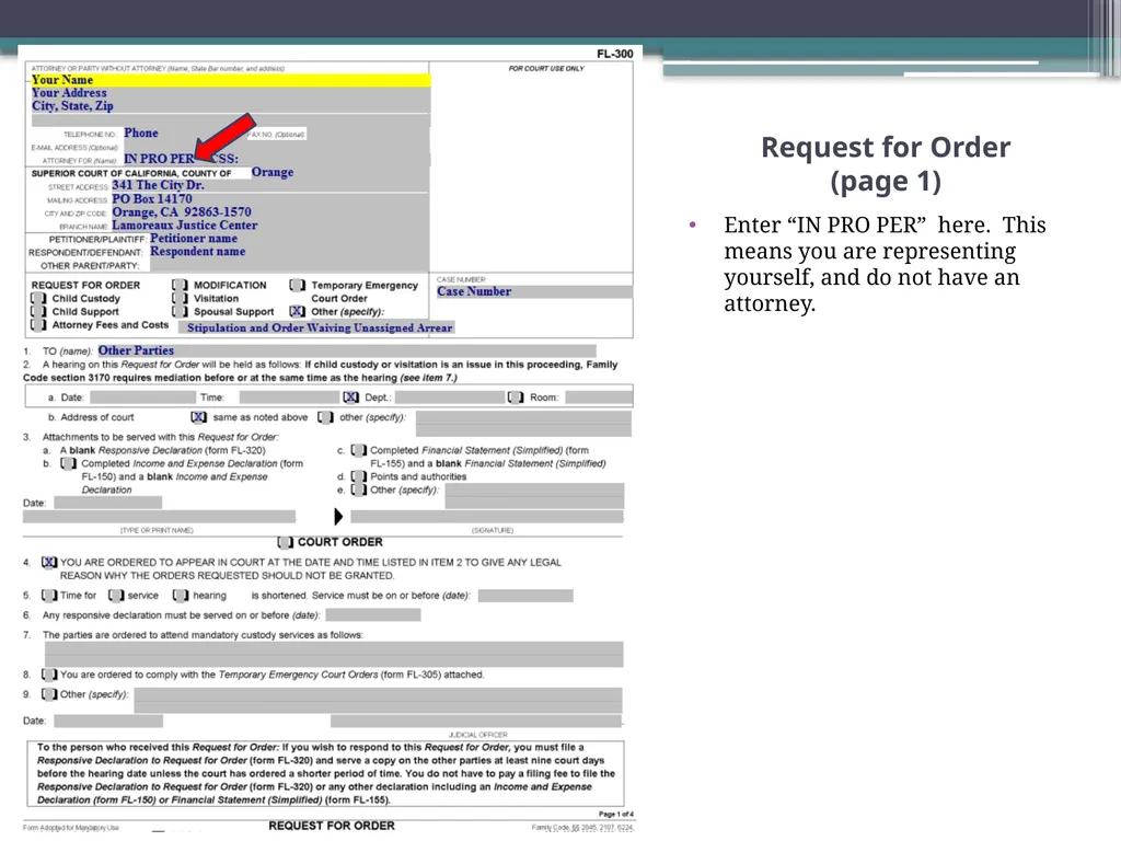 How to Prepare a Stipulation and Order Waiving - slide 22 of 71
