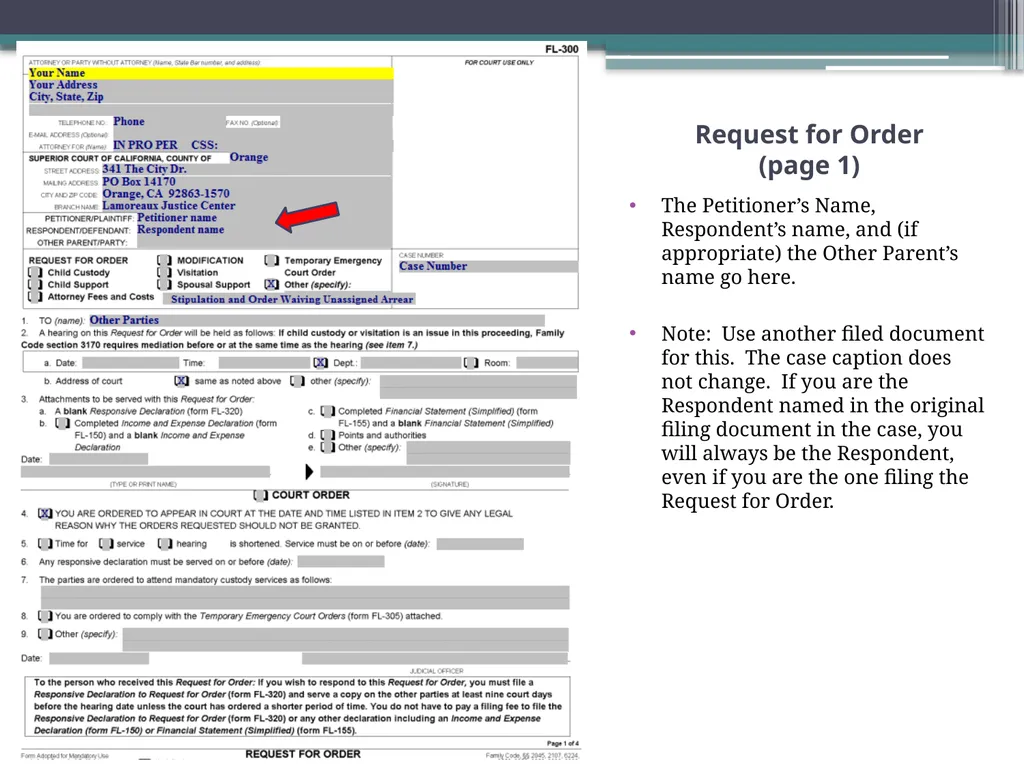 How to Prepare a Stipulation and Order Waiving - slide 25 of 71