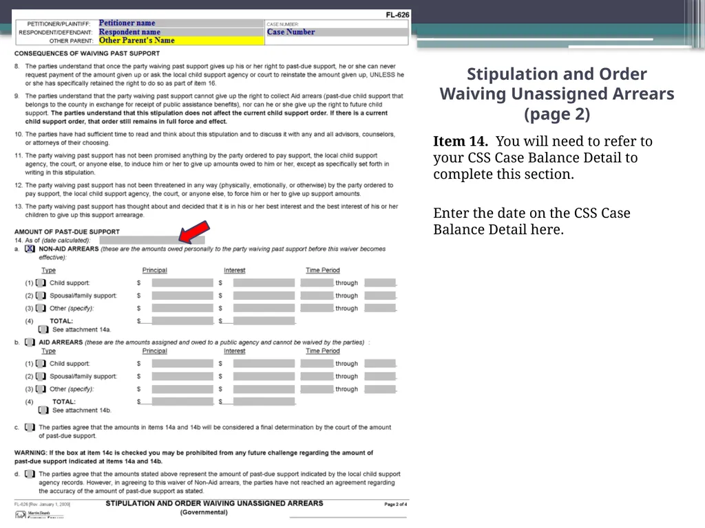 How to Prepare a Stipulation and Order Waiving - slide 10 of 71