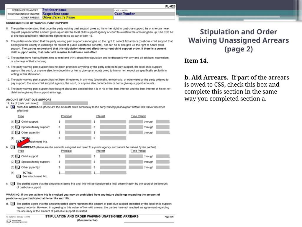 How to Prepare a Stipulation and Order Waiving - slide 13 of 71