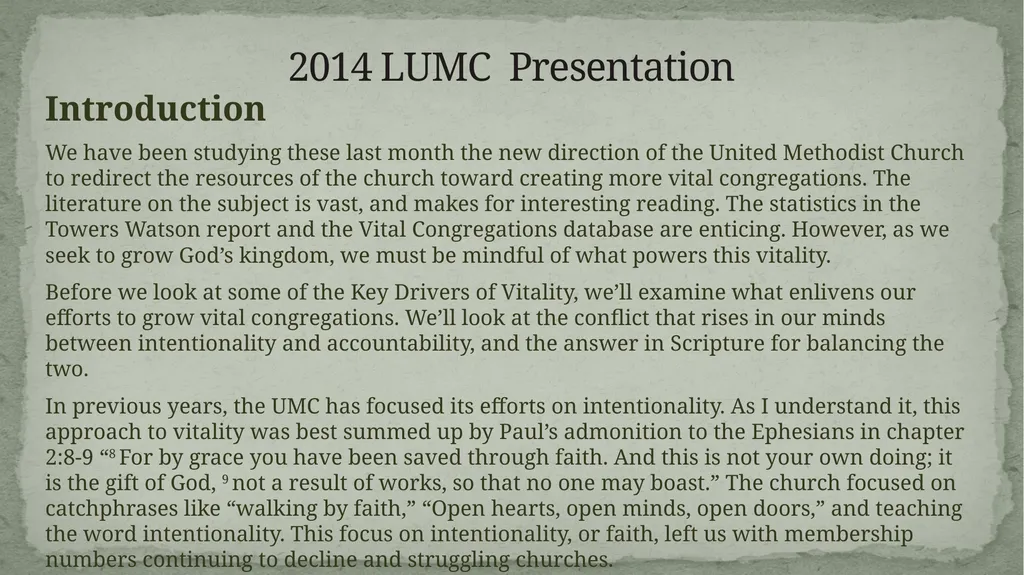 2014 LUMC Presentation 2014 LUMC Presentation - slide 2 of 32