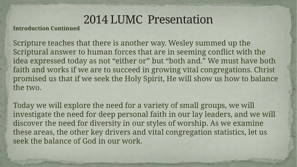 2014 LUMC Presentation 2014 LUMC Presentation - slide 4 of 32