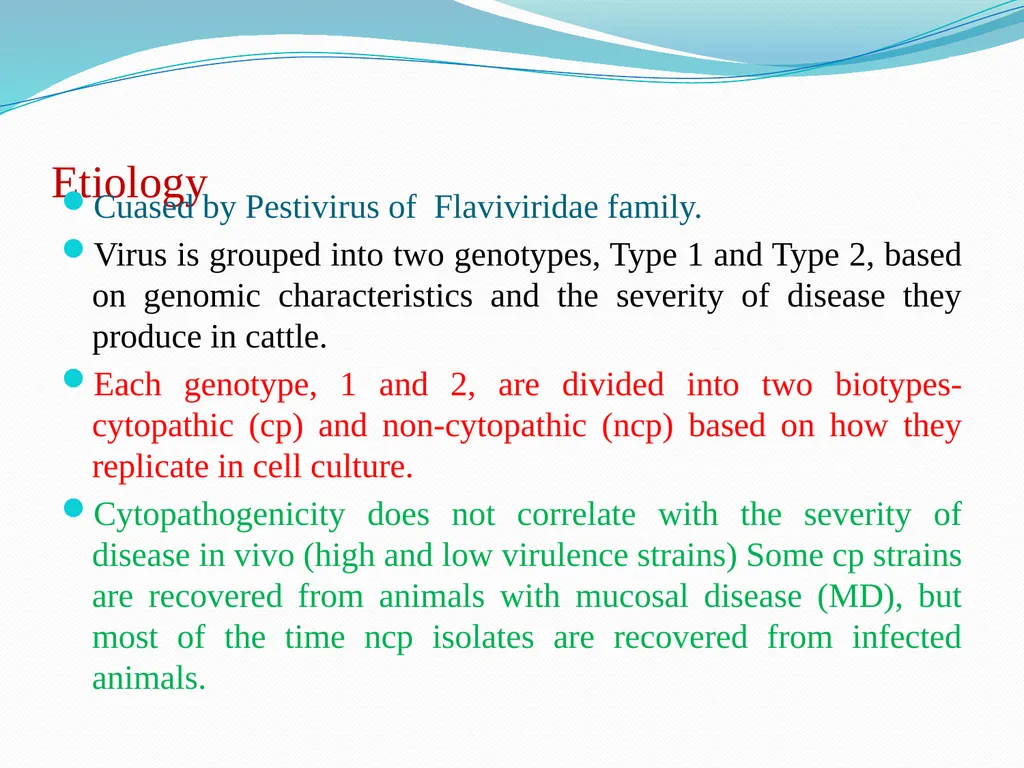 BVD/Mucosal Disease Dr. Bipin Kumar Assistant - slide 3 of 14