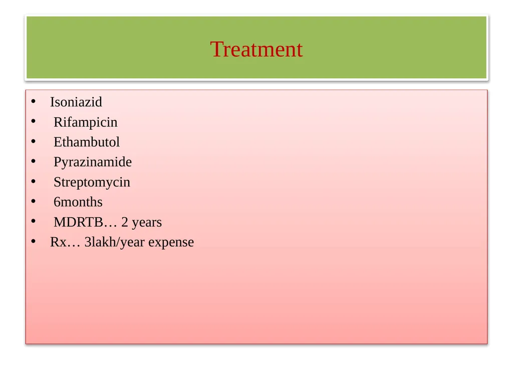 Tuberculosis Dr. Bipin Kumar Assistant Professor - slide 18 of 22