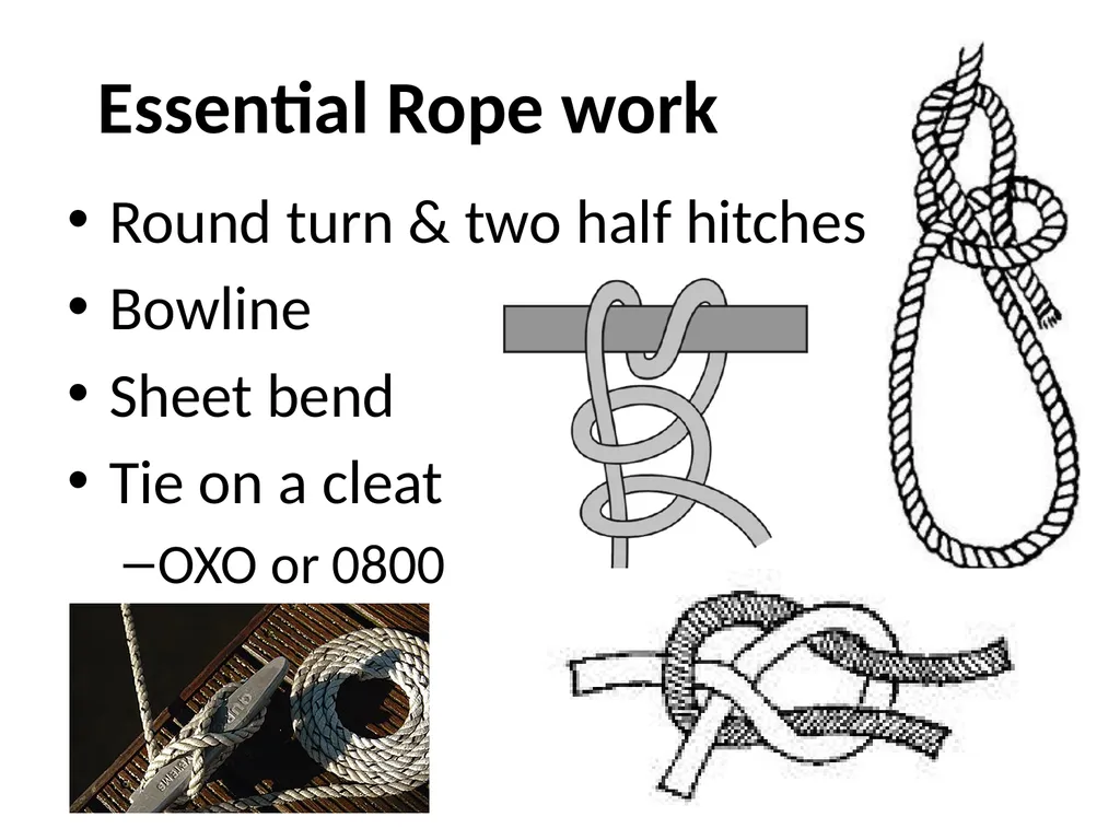 Essential Rope work Round turn & two half hitches - slide 1 of 33