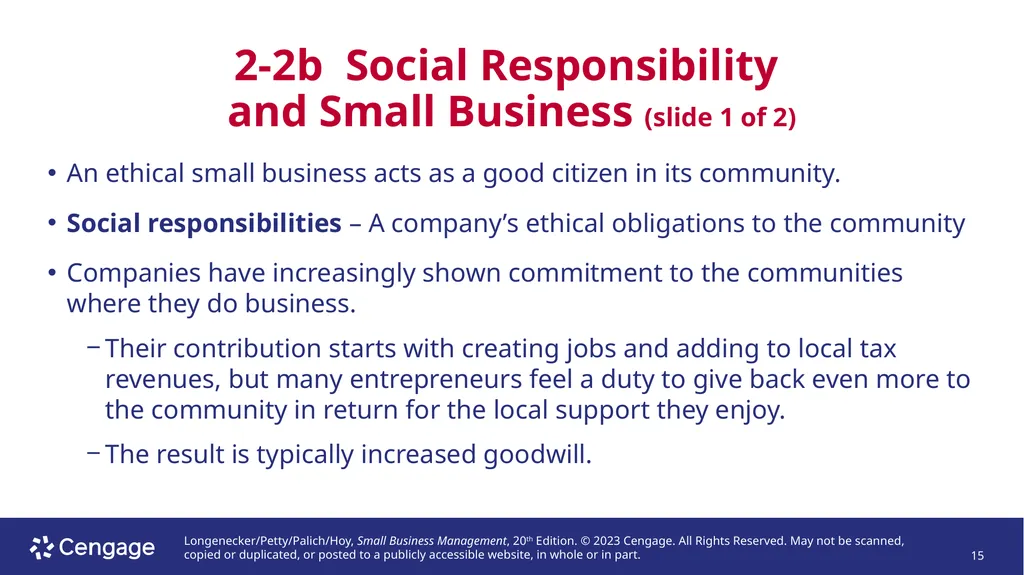 Small Business Management, 20e Chapter 2: - slide 15 of 50