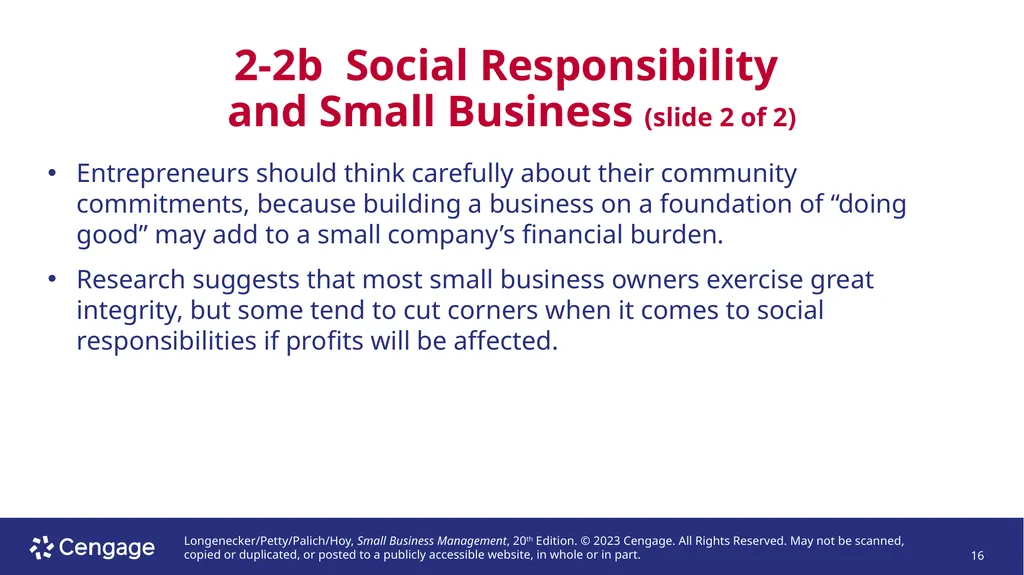 Small Business Management, 20e Chapter 2: - slide 16 of 50