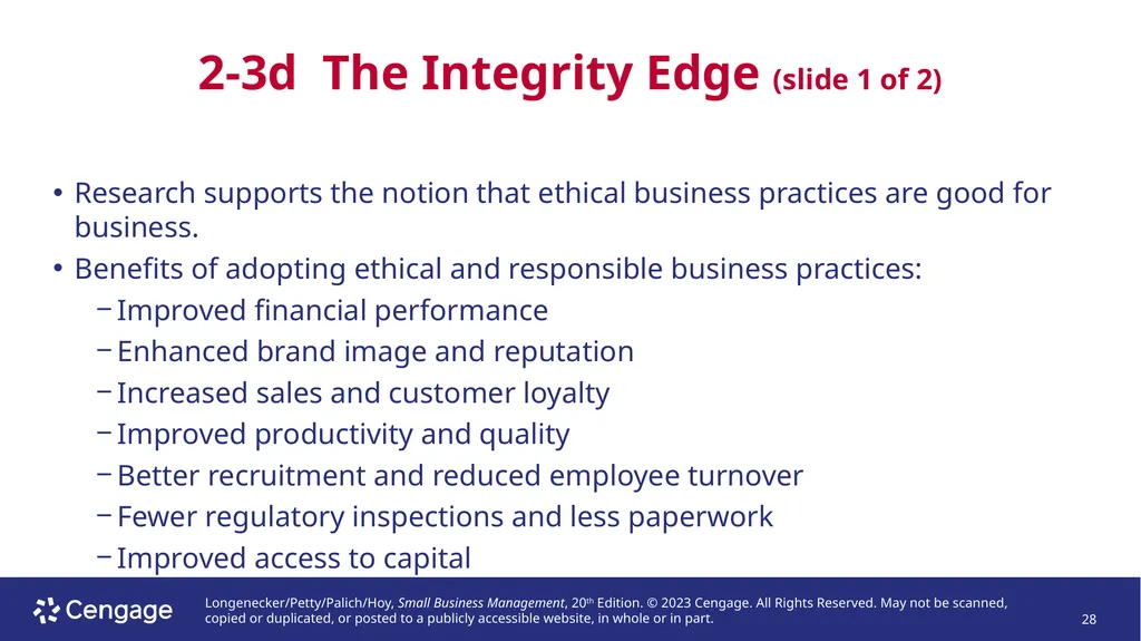 Small Business Management, 20e Chapter 2: - slide 28 of 50
