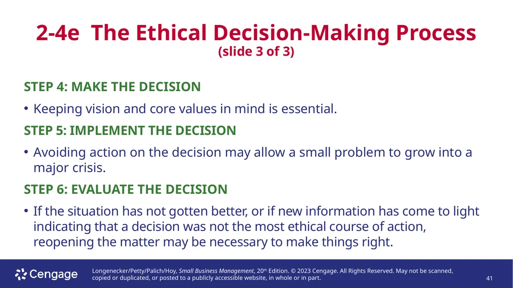 Small Business Management, 20e Chapter 2: - slide 41 of 50
