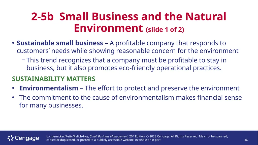 Small Business Management, 20e Chapter 2: - slide 46 of 50