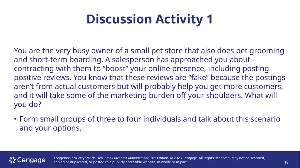 Small Business Management, 20e Chapter 2: - slide 18 of 50