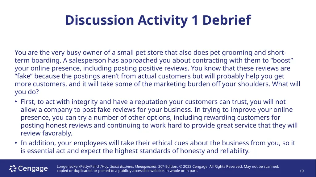 Small Business Management, 20e Chapter 2: - slide 19 of 50