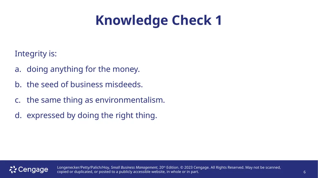 Small Business Management, 20e Chapter 2: - slide 6 of 50