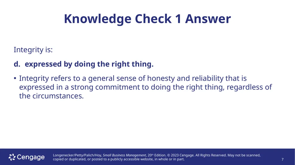 Small Business Management, 20e Chapter 2: - slide 7 of 50