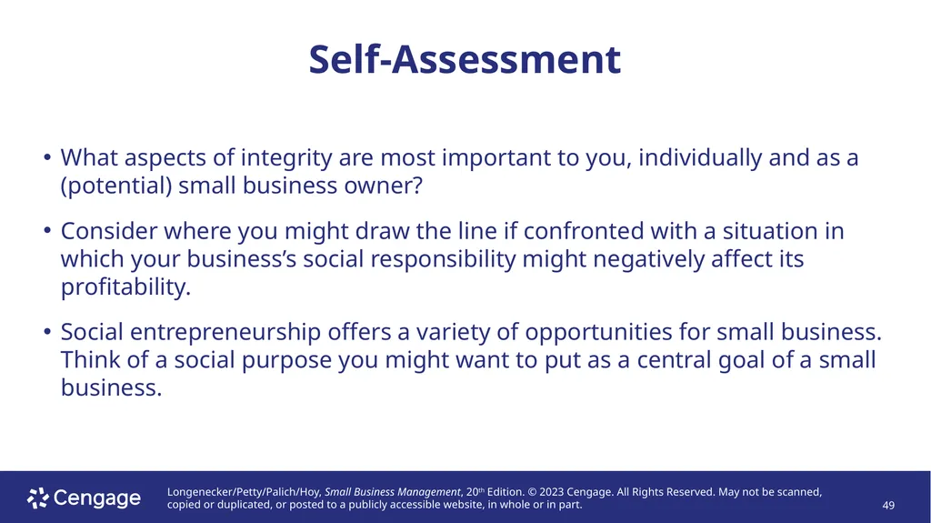 Small Business Management, 20e Chapter 2: - slide 49 of 50