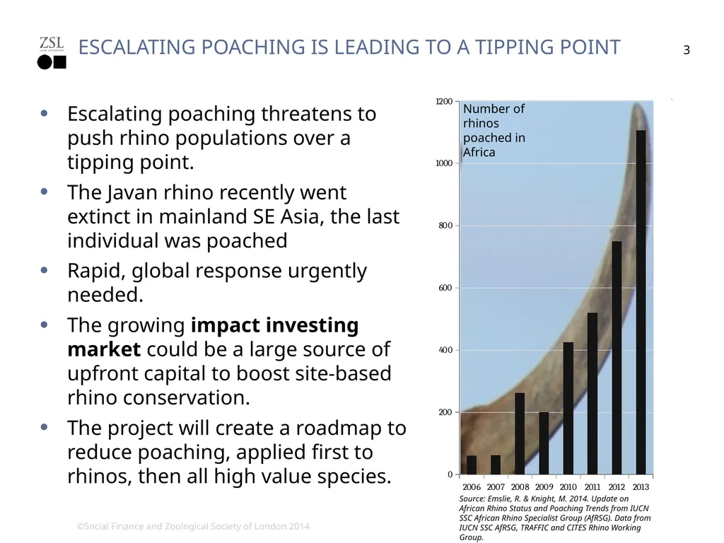 rhino impact Bond changing the conservation - slide 3 of 14
