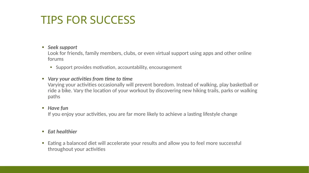 Getting Started WITH A WALKING/JOGGING PROGRAM - slide 10 of 17