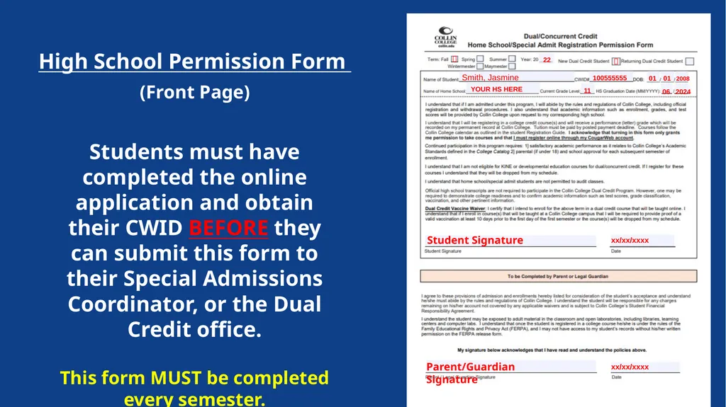 Presented by Dual Credit Special Admissions - slide 17 of 43