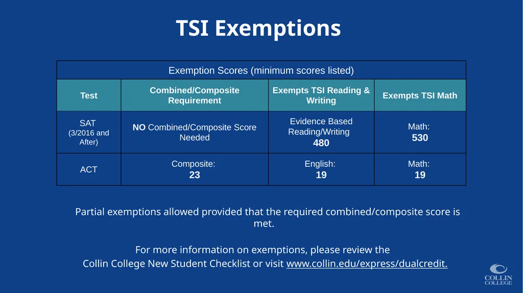Presented by Dual Credit Special Admissions - slide 21 of 43