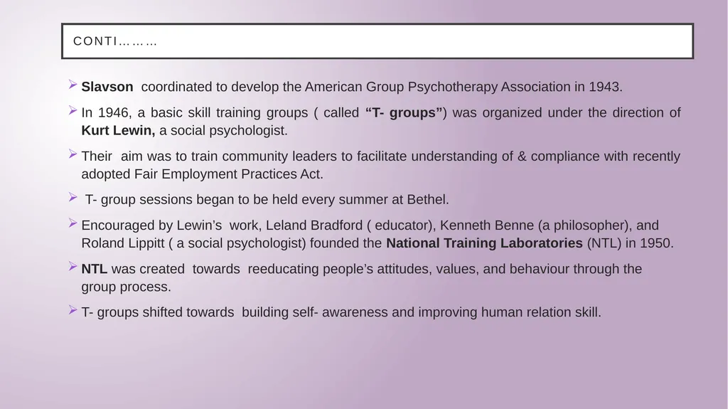 Group therapy M.A. Fourth Semester - slide 3 of 23
