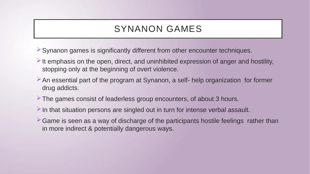 Group therapy M.A. Fourth Semester - slide 21 of 23