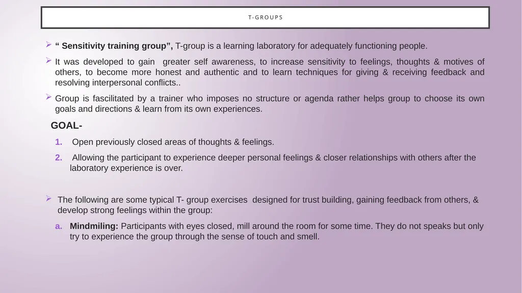 Group therapy M.A. Fourth Semester - slide 14 of 23