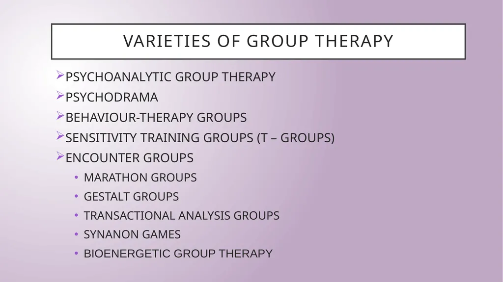 Group therapy M.A. Fourth Semester - slide 9 of 23