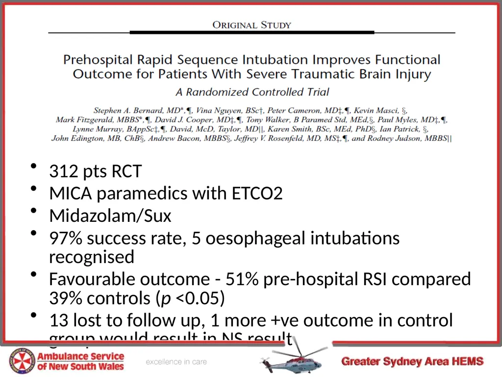Pre-hospital Rapid Sequence Intubation Dr Peter - slide 24 of 36