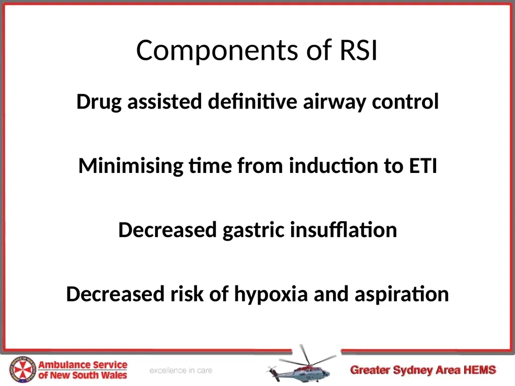 Pre-hospital Rapid Sequence Intubation Dr Peter - slide 8 of 36