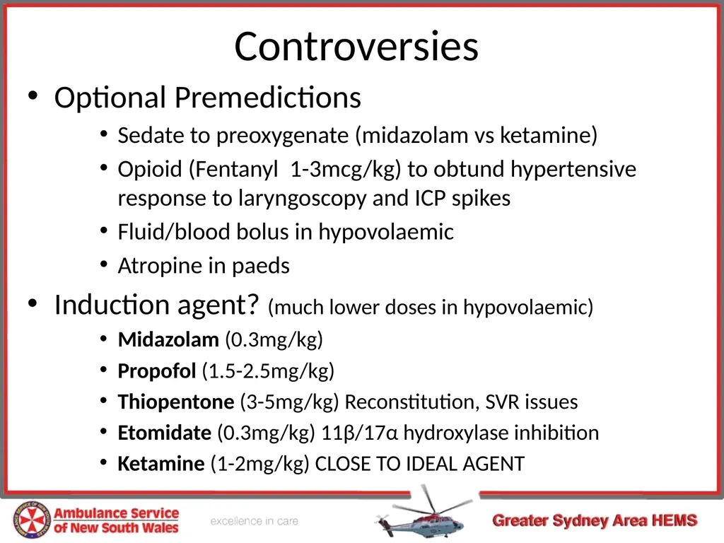 Pre-hospital Rapid Sequence Intubation Dr Peter - slide 9 of 36