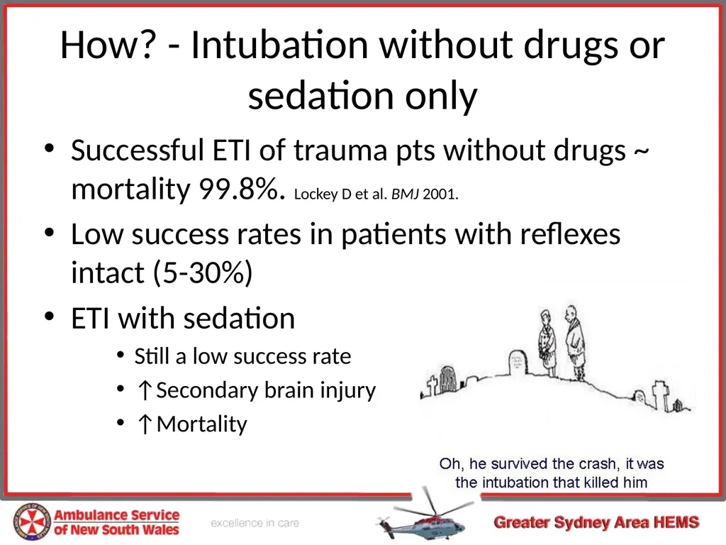 Pre-hospital Rapid Sequence Intubation Dr Peter - slide 5 of 36