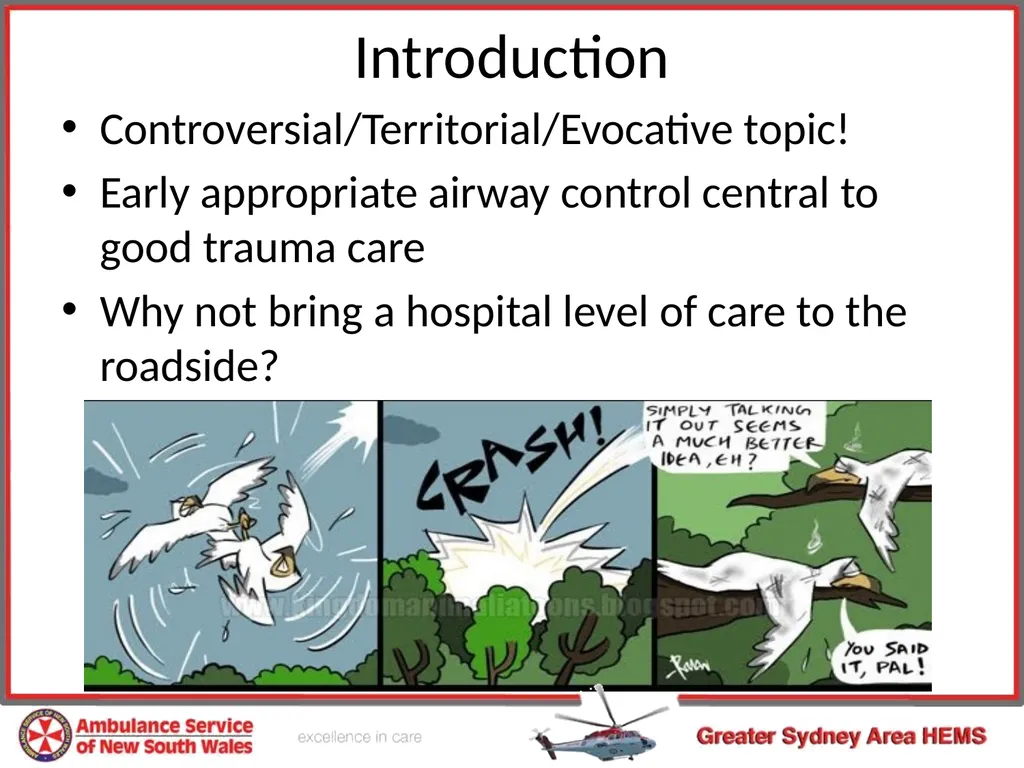 Pre-hospital Rapid Sequence Intubation Dr Peter - slide 3 of 36