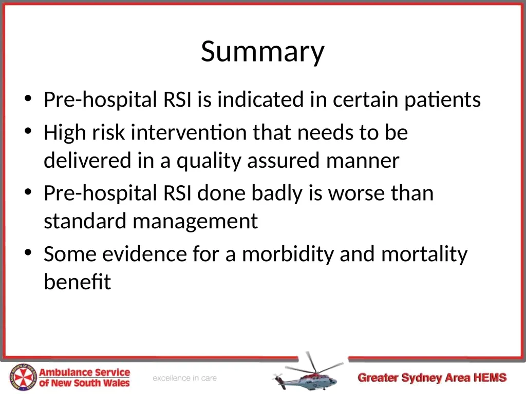 Pre-hospital Rapid Sequence Intubation Dr Peter - slide 35 of 36