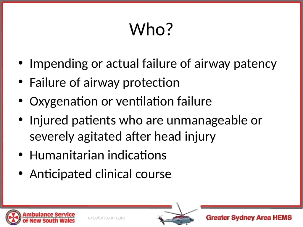 Pre-hospital Rapid Sequence Intubation Dr Peter - slide 15 of 36