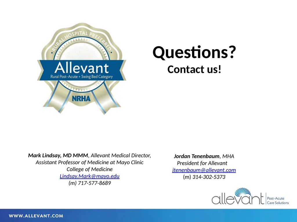 Iowa HFMA July 2022 Transitional Care The - slide 45 of 47