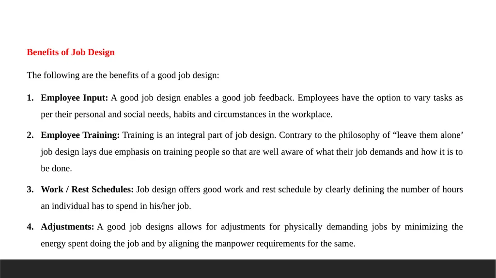 Job analysis, Job Description, Job Specification - slide 8 of 9