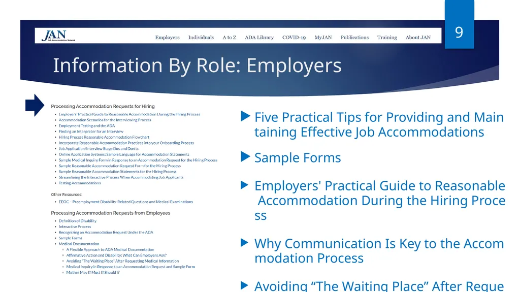 Ask JAN! We can help. A Trusted Partner in the - slide 9 of 28