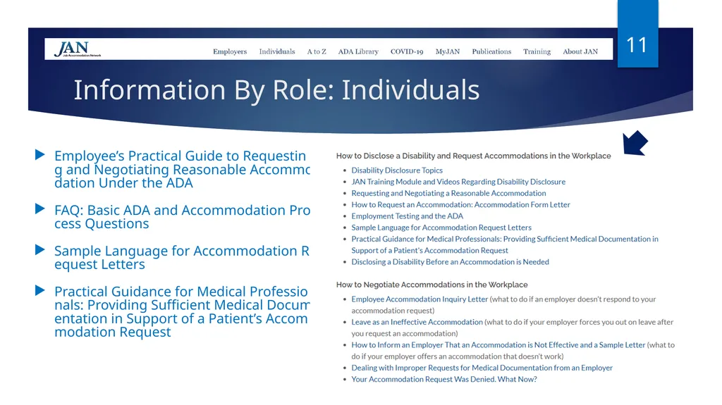 Ask JAN! We can help. A Trusted Partner in the - slide 11 of 28
