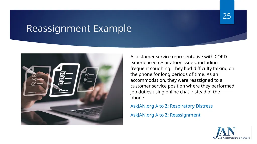Ask JAN! We can help. A Trusted Partner in the - slide 25 of 28