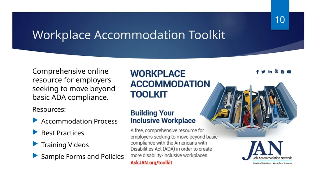 Ask JAN! We can help. A Trusted Partner in the - slide 10 of 28