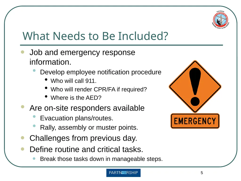 Pre-Job Briefings Continuing Education First - slide 5 of 12